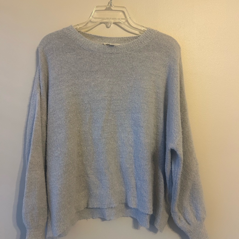 Light Gray Women's Cozy Knit Sweater